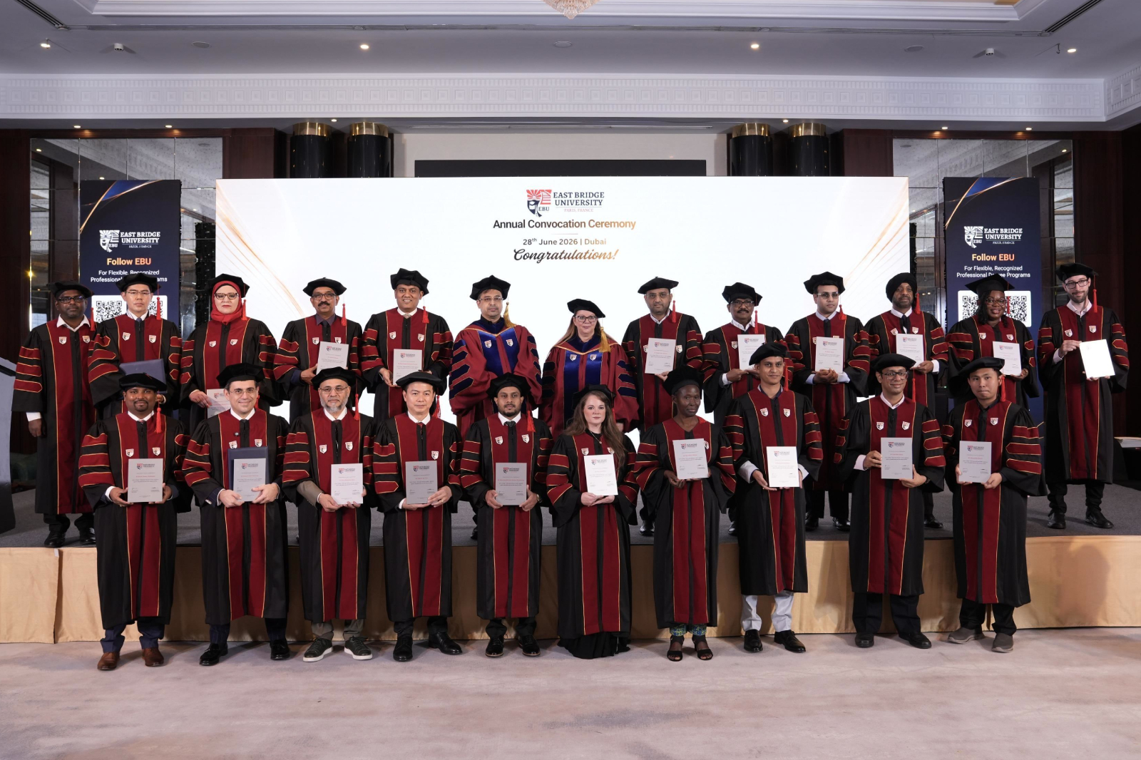 East Bridge University graduation ceremony