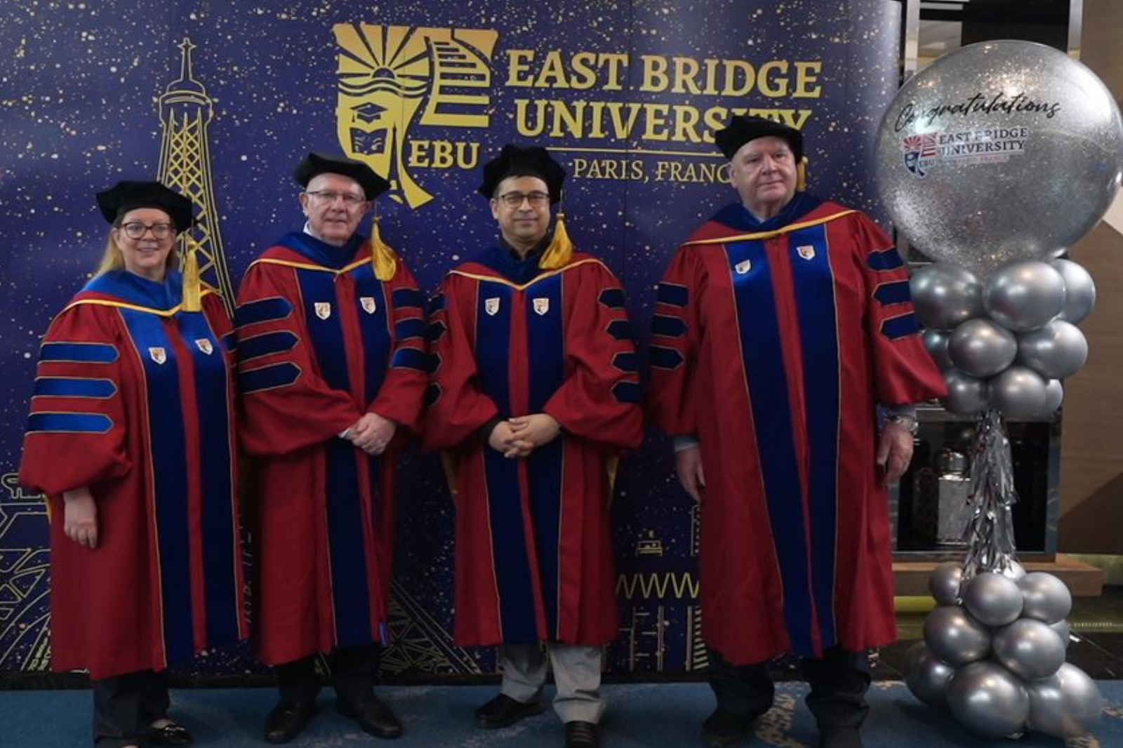 East Bridge University graduates at convocation